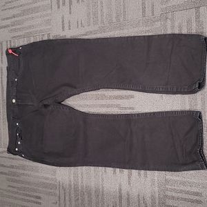 True Religion Mens Jean NEW! Size 44 Black Jean Straight Flap